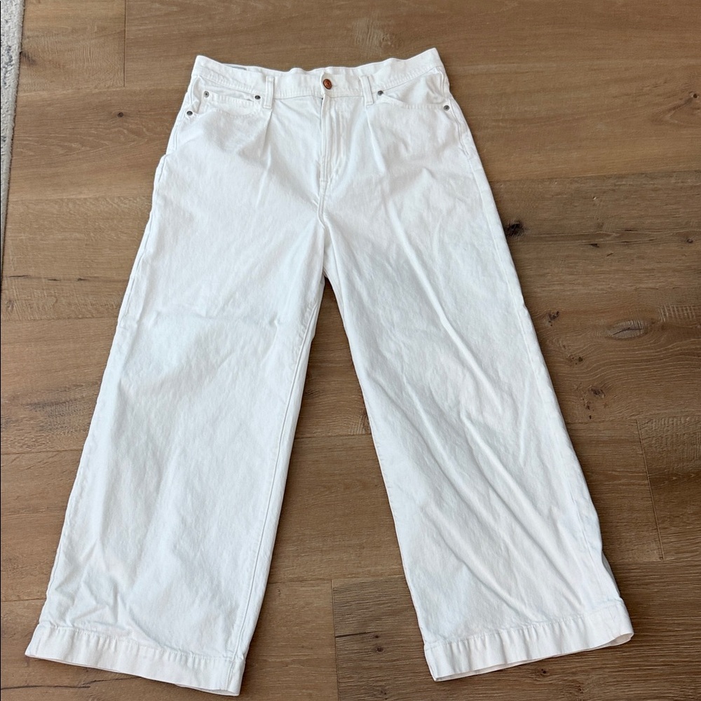 GAP White Wide Leg Jeans